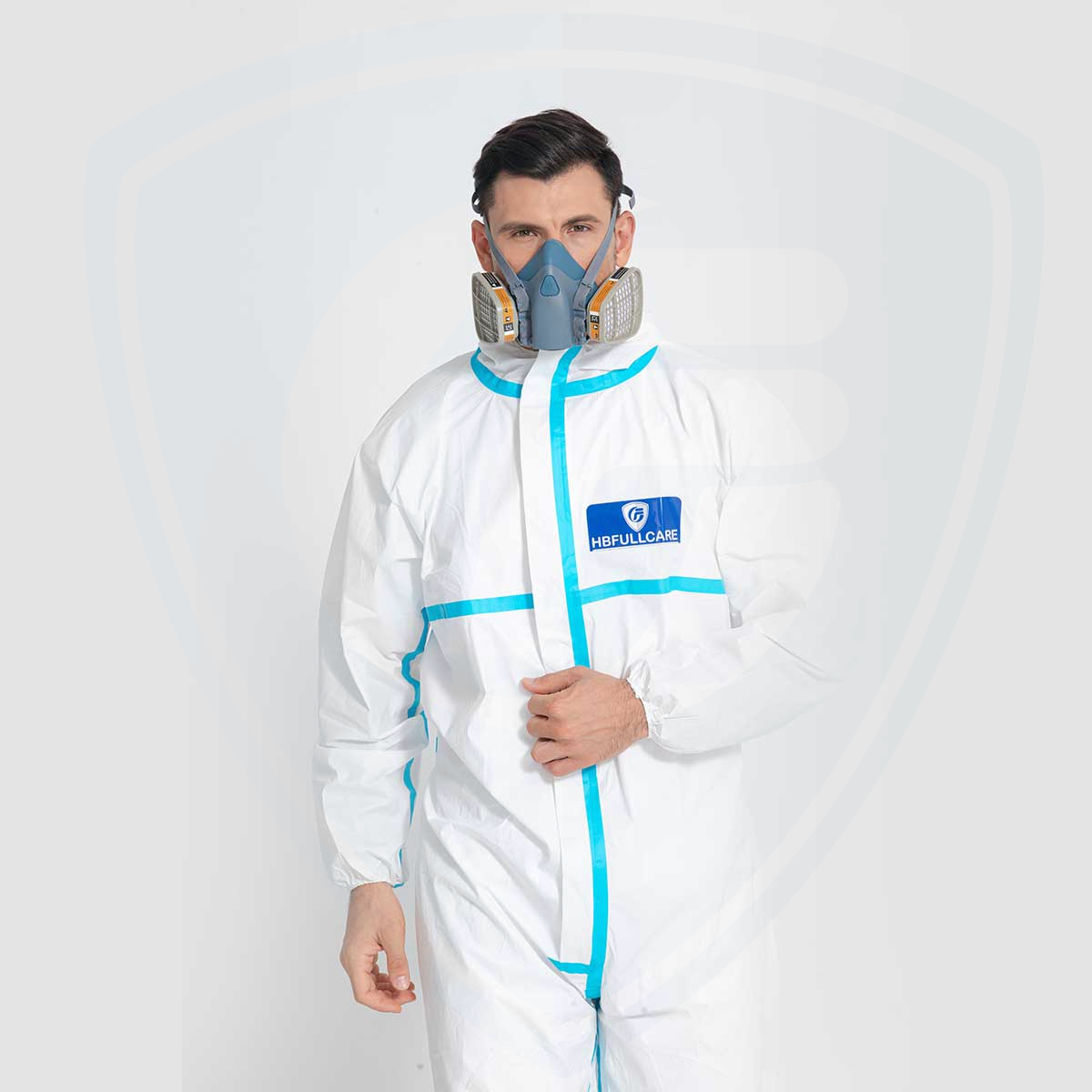 Antistatischer Einweg-Chemikalienschutzanzug, mikroporöser Anzug, getapte, versiegelte Nähte